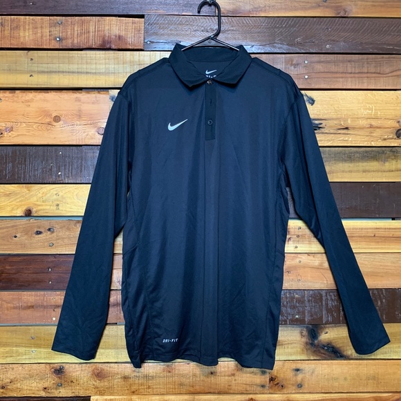 Nike Other - NWOT - Nike Long Sleeve Dri-Fit Polo - blue
